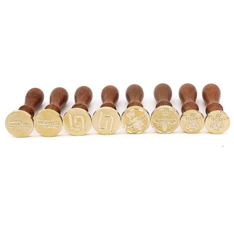 Stamp Seal Sealing Wax Vintage Classic Old-Fashioned Antique Alphabet Initial Letter Set Brass Color Creative Romantic Stamp EXW