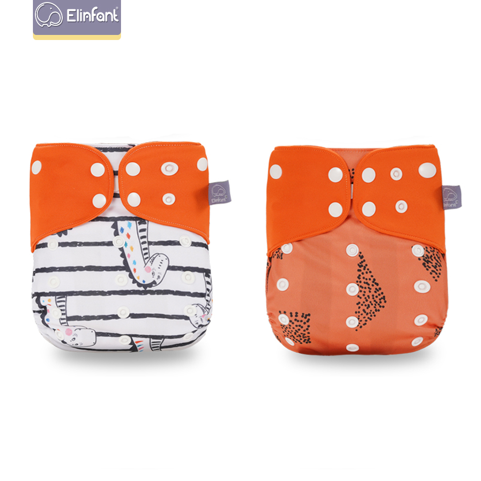 Elinfant New 4pcs set Washable Cloth Diaper Cover Adjustable Nappy Reusable Cloth Diapers