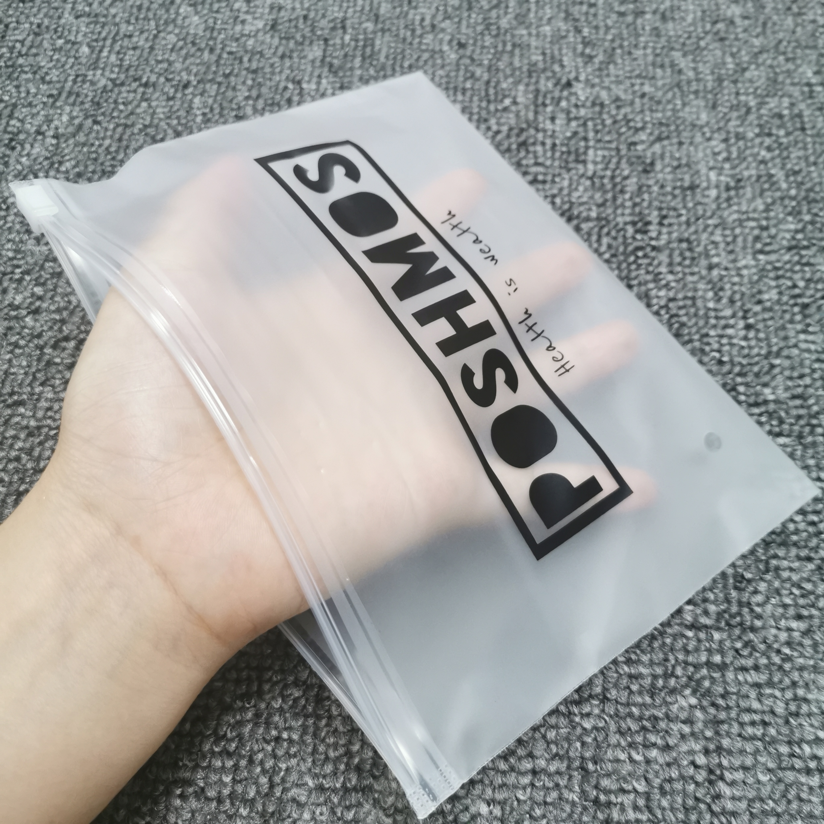 100% биоразлагаемая матовая EVA футболка сумка Bolsas de plastico изготовленная на заказ застежка-молния одежда пластиковая сумка для плавания упаковка
