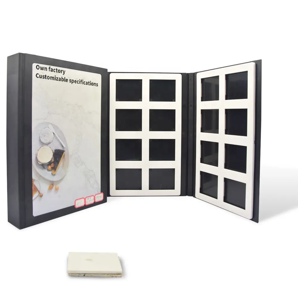 Tabletop Holder Xrd Quartz Stone Sample Folder 6 Page Box Case Marble Display Book Tsianfan 10