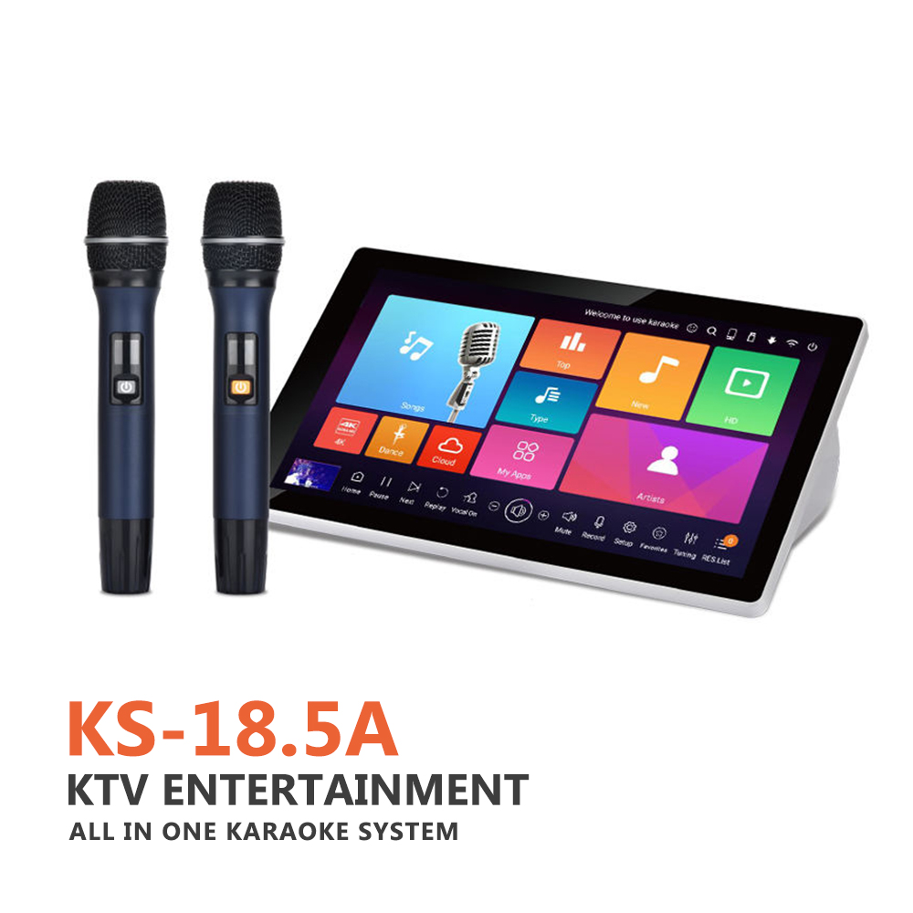 Сенсорный экран Android караоке автомат по продаже mchaine Ktv музыкальный автомат караоке 18 5 дюймов фильм микрофон по ограничению на использование опасных материалов в производстве цвет