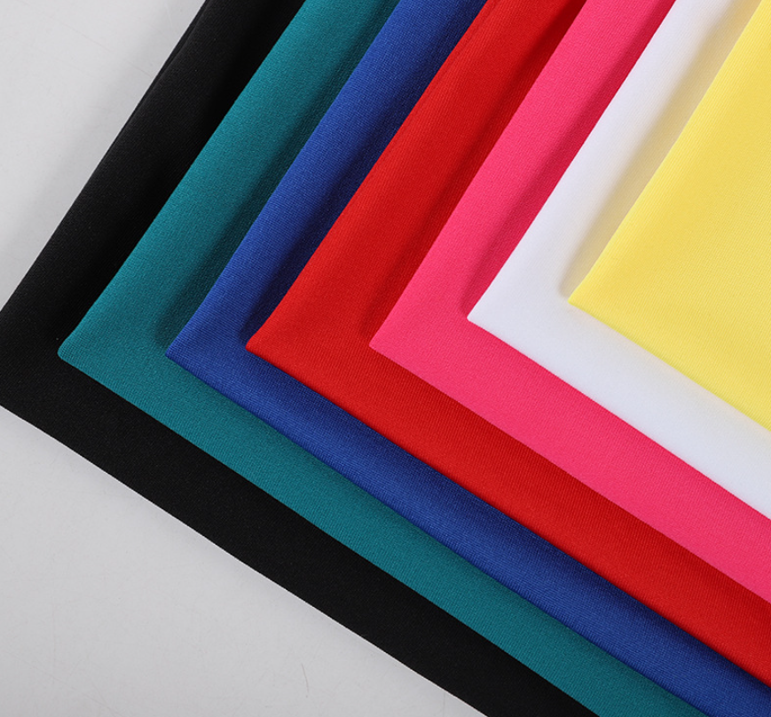 High Quality basic colors 96% RAYON 4% SPANDEX Plain Dyed fabric