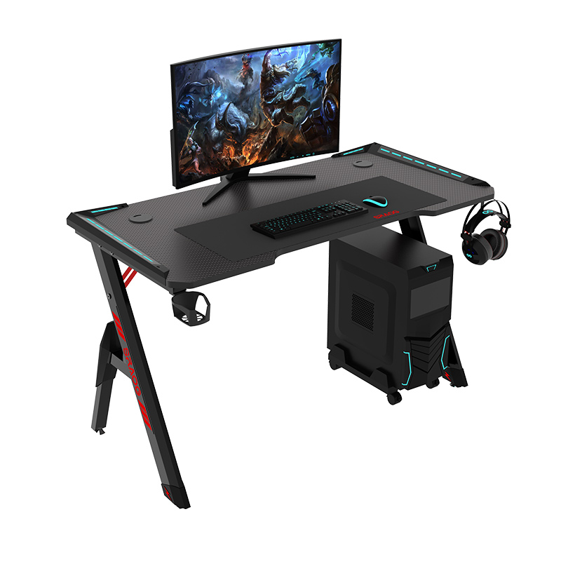 H-Shape Gaming Desk Pc Desk Home Office Desk With LED Light Factory Direct New Model Premium Price RGB 140CM Gaming table