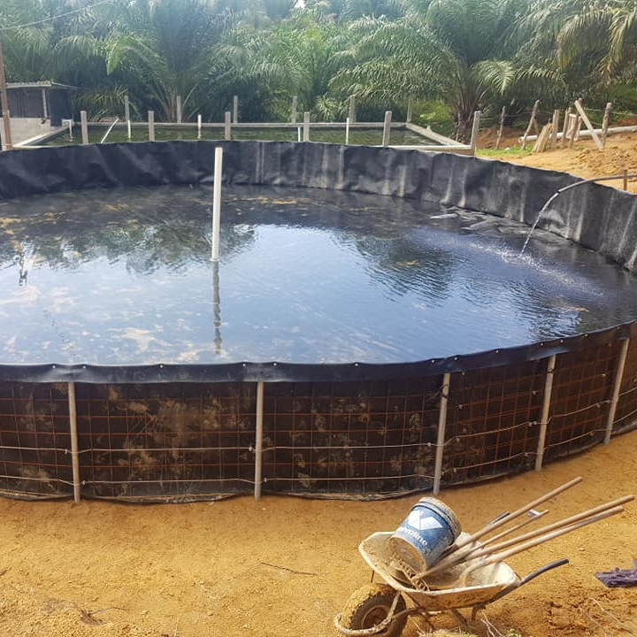 Круглый HDPE geomembrane fish tank