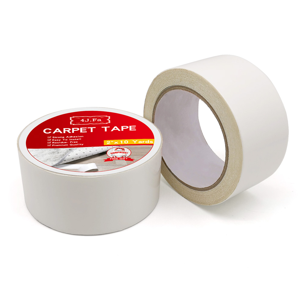 Strong Double Sided Carpet Tape 2 Inch by 10 Yard Professional Grade Industrial Strength Heavy Duty Rug Tape