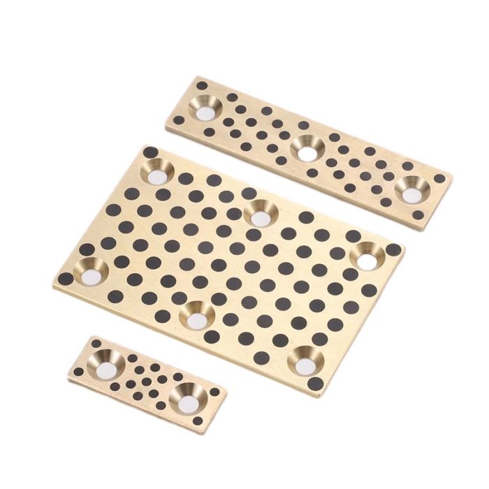 MiSUMi Mold Laminated Bronze Graphite SLP Self-lubricated Bearing Slides L Type Plate Oilless Wear Plates