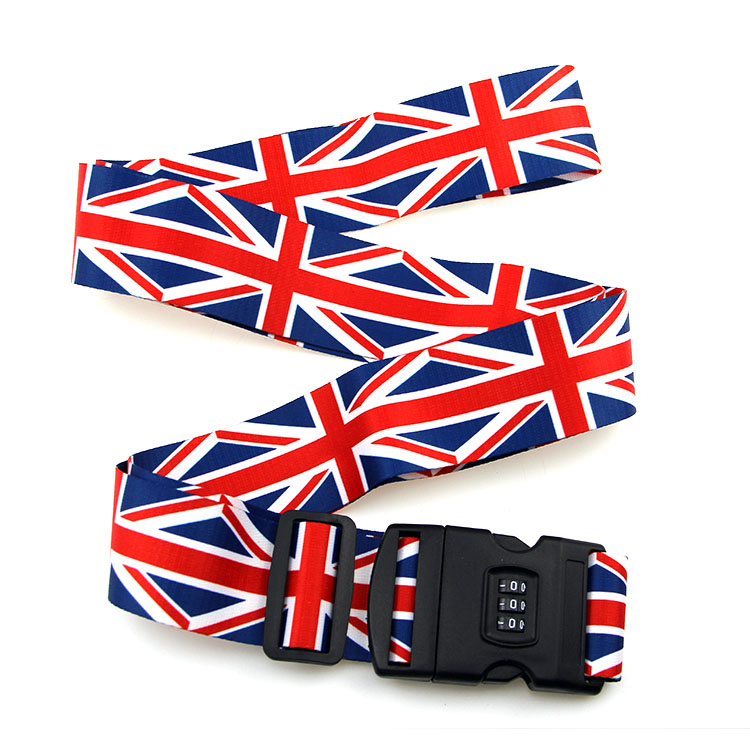 Printing Safty Lock Packing Fall Prevention Travel Accessories Binding Bag Suitcase Security Luggage Belt Strap
