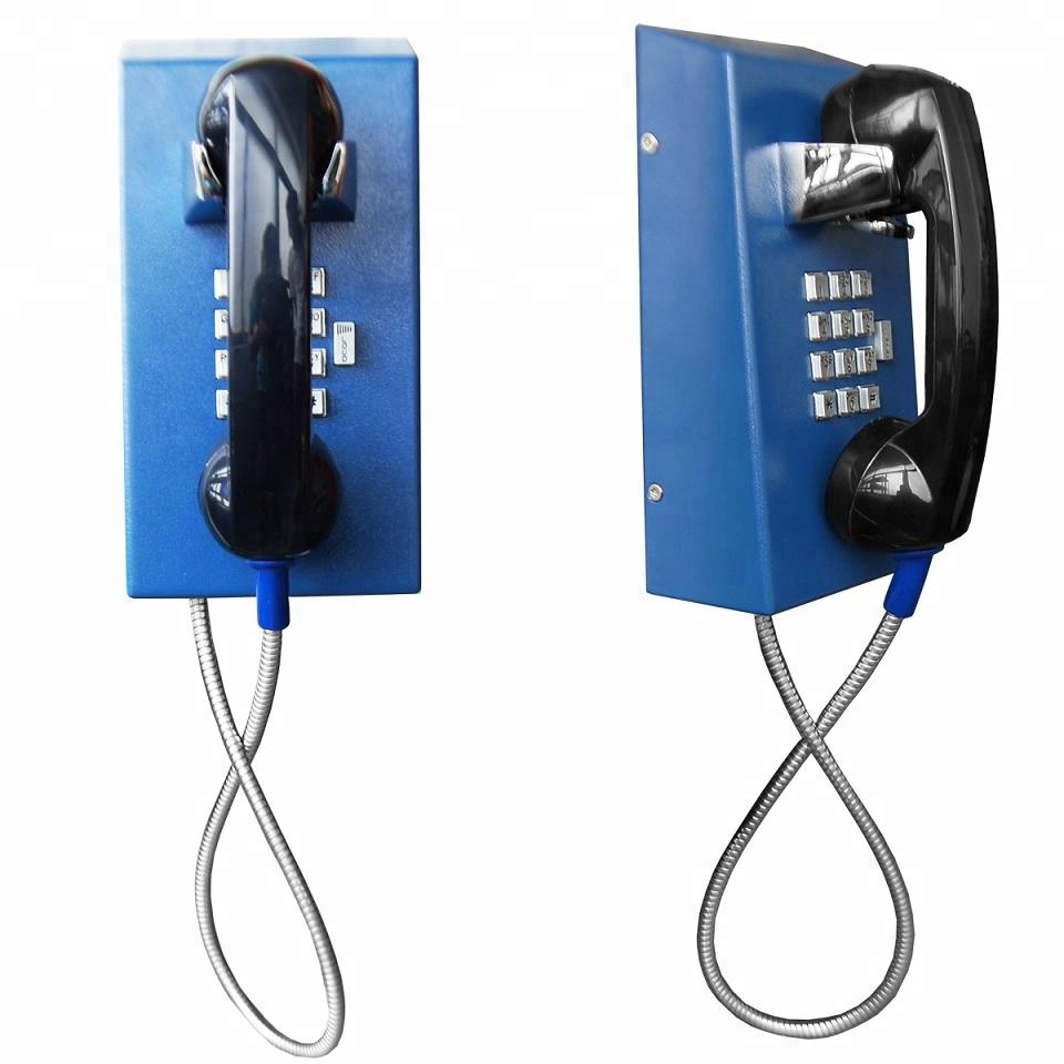 Антивандальный тюремный телефон VoIP с кнопкой голосового управления, прочный телефон для банка