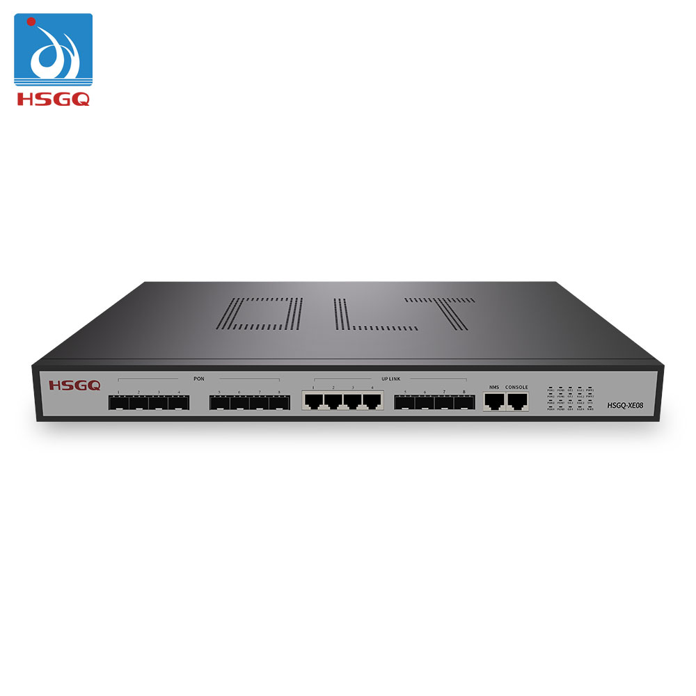 HSGQ-XE08 10G EPON OLT 10 gigabit 8 PON портов OLT GEPON поддержка L3 маршрутизатор/переключатель fiberhome olt