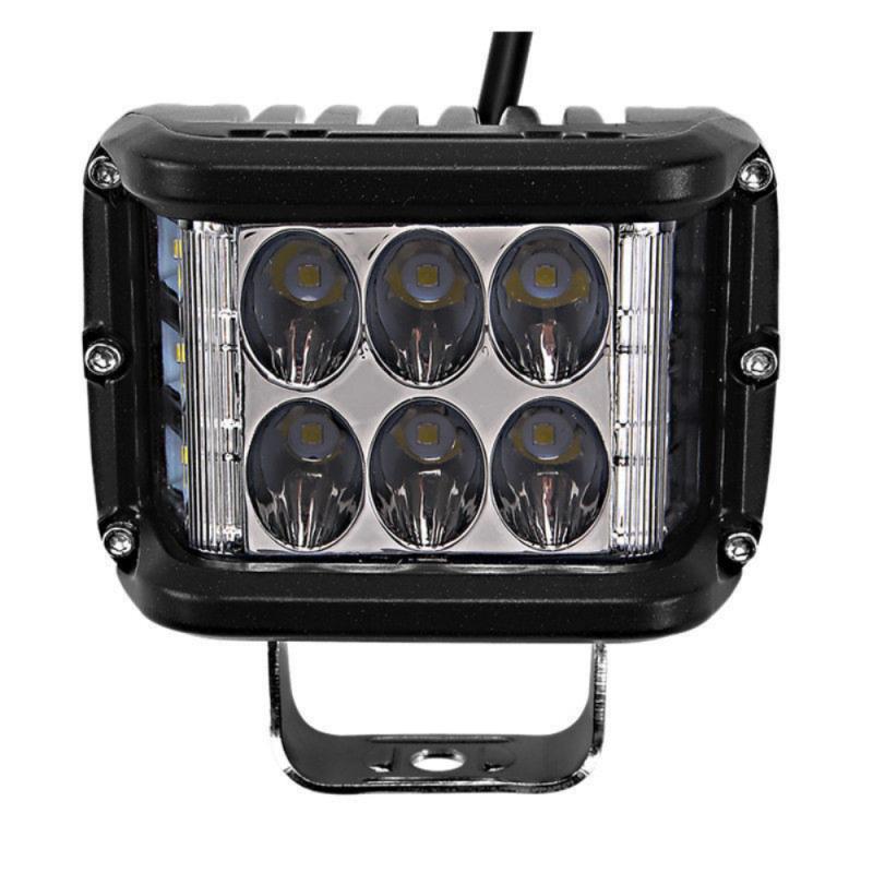СВЕТОДИОД мигает желтый свет двойной цвет 4 дюйма 72W 12V 24V внедорожнике грузовик Строб точечный светодиодный рабочий свет для мотоцикла