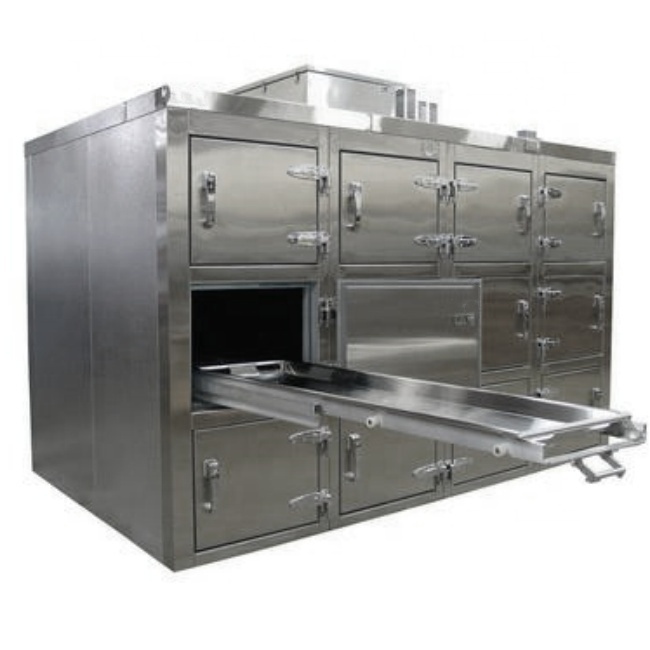 Funeral equipment Mortuary refrigerator for sale automatic defrosting 12 body mortuary freezers