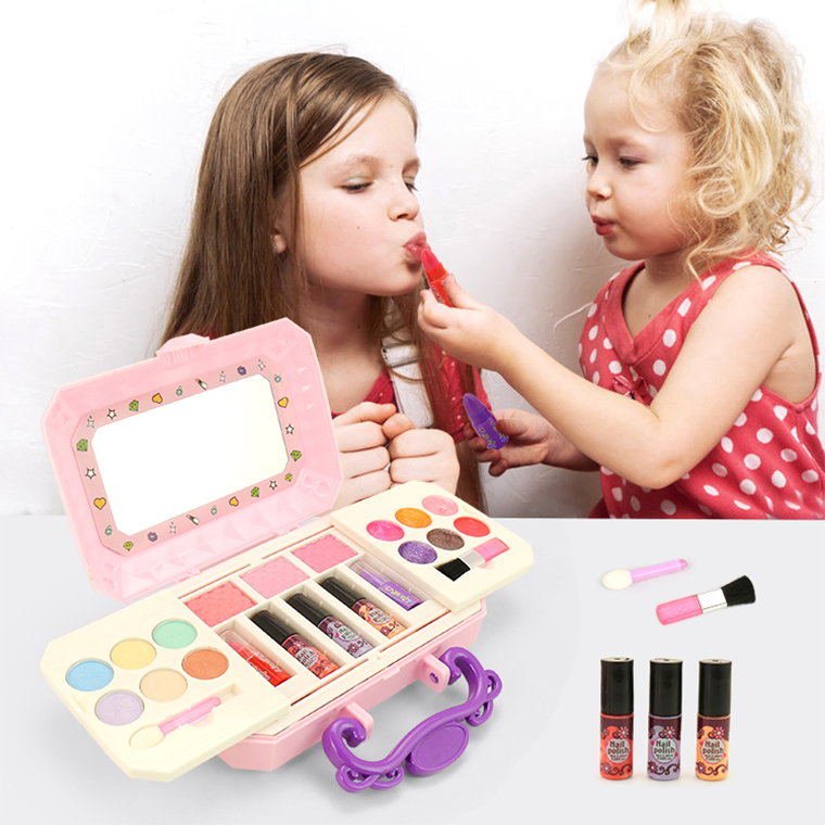 Children's makeup kids cosmetics, child kid's make up game toy play set, children's pretend makeup toys set pretend play beauty