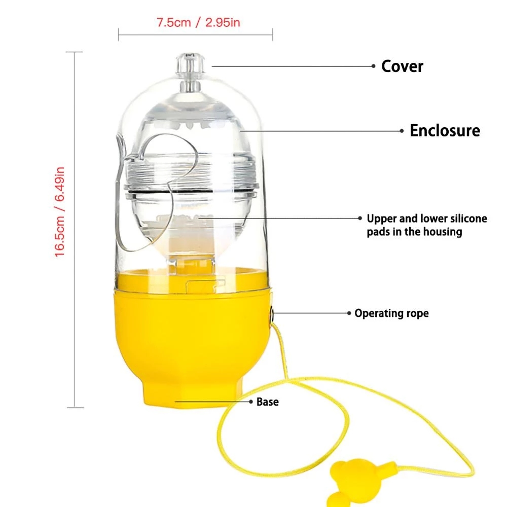 New Upgrading Kitchen Cooking Tool Manual Throw Egg Whisk Golden Egg Shaker Mixer