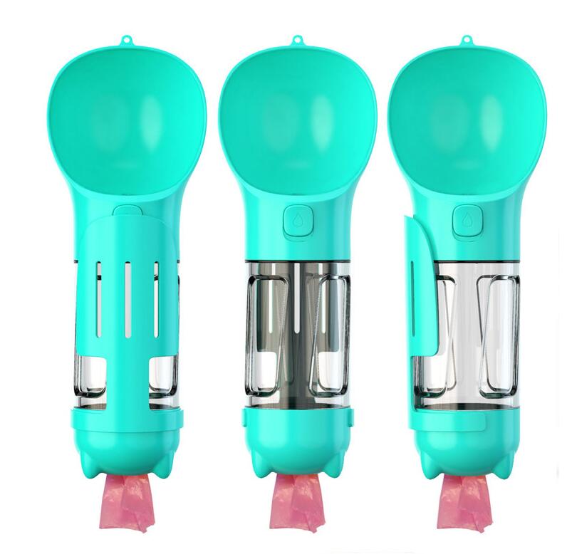 4 in 1 Pet Travel Water Bottle Dog Water Bottle and Food Container 2 in 1 Suitable for Outdoor use by Cats and Dog