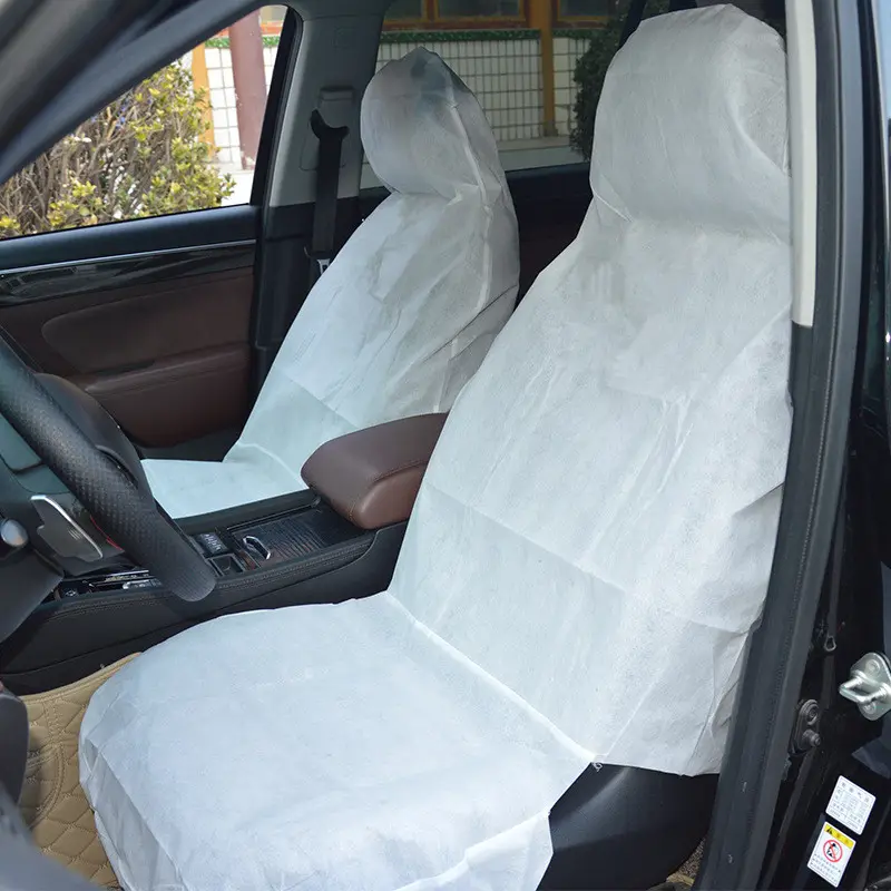 Disposable Car Seat Covers Free Sample Portable Disposable Aircraft Car Non-woven Cushion Seat Covers With Custom Logo