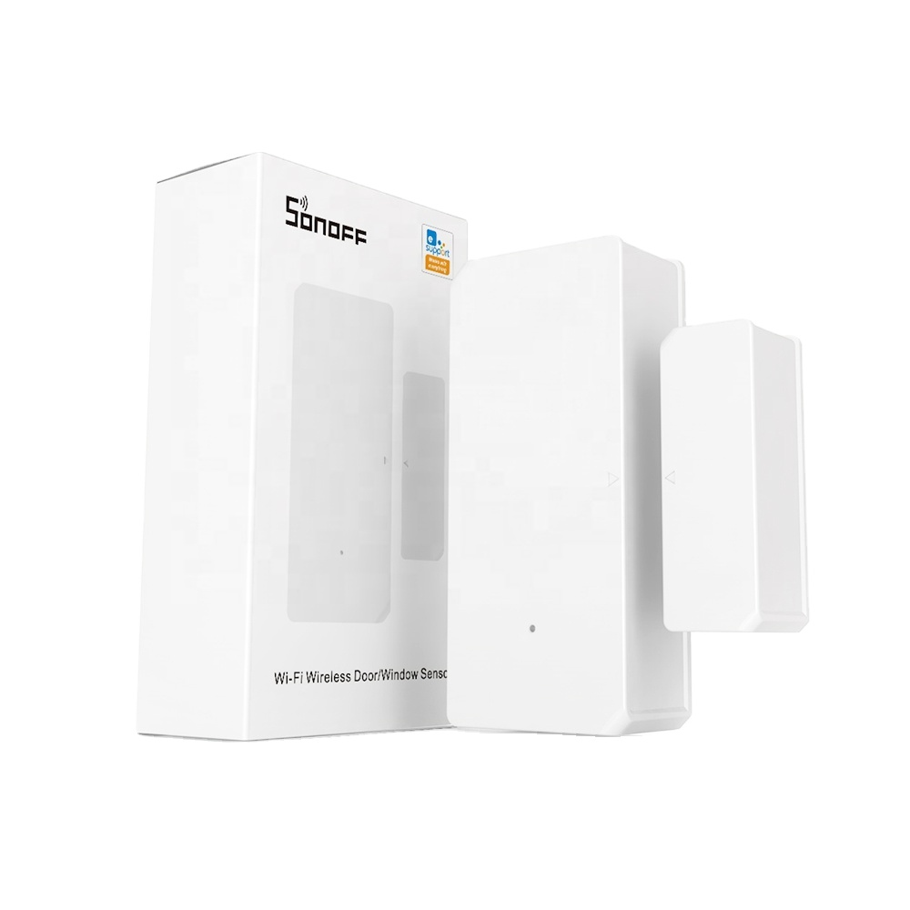 Беспроводной датчик двери/окна SONOFF DW2 Wifi работает с приложением eWelink для домашней автоматизации