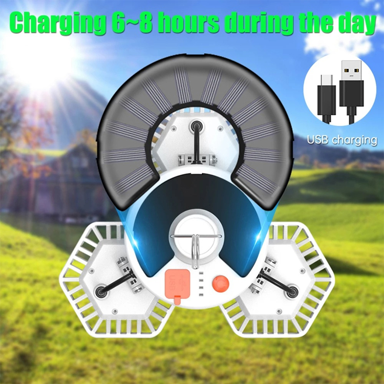 Amazon hot sale collapsible portable tent rechargeable outdoor power led lighting solar camping light