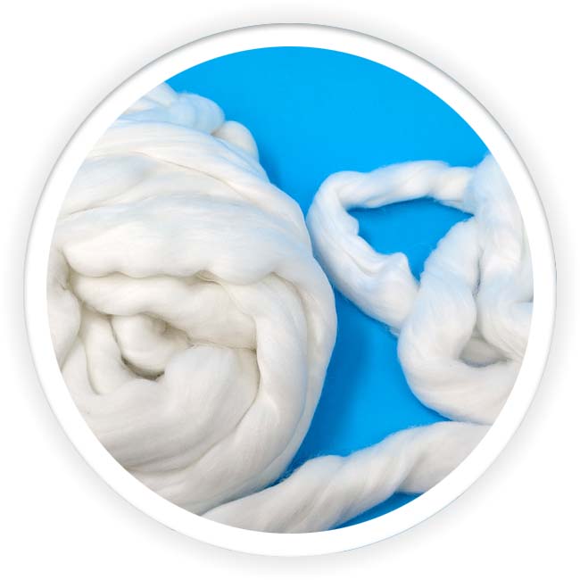 3D88MM recycled GRS nylon 6 fiber tops for wool spinning