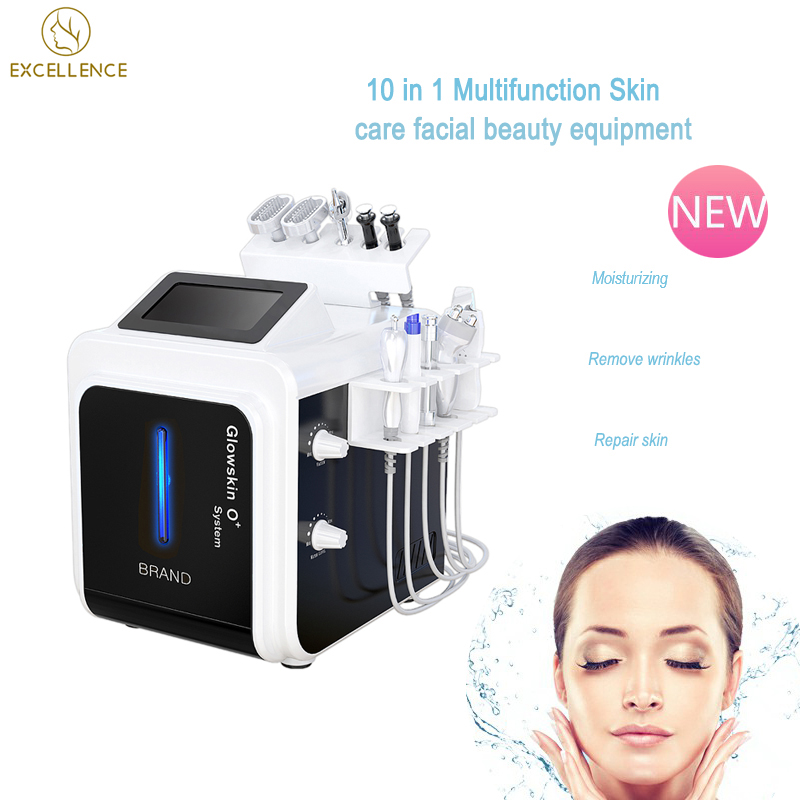 Новейшая водная микрошлифовальная машина 10 в 1 H2 O2 Hydra для лица