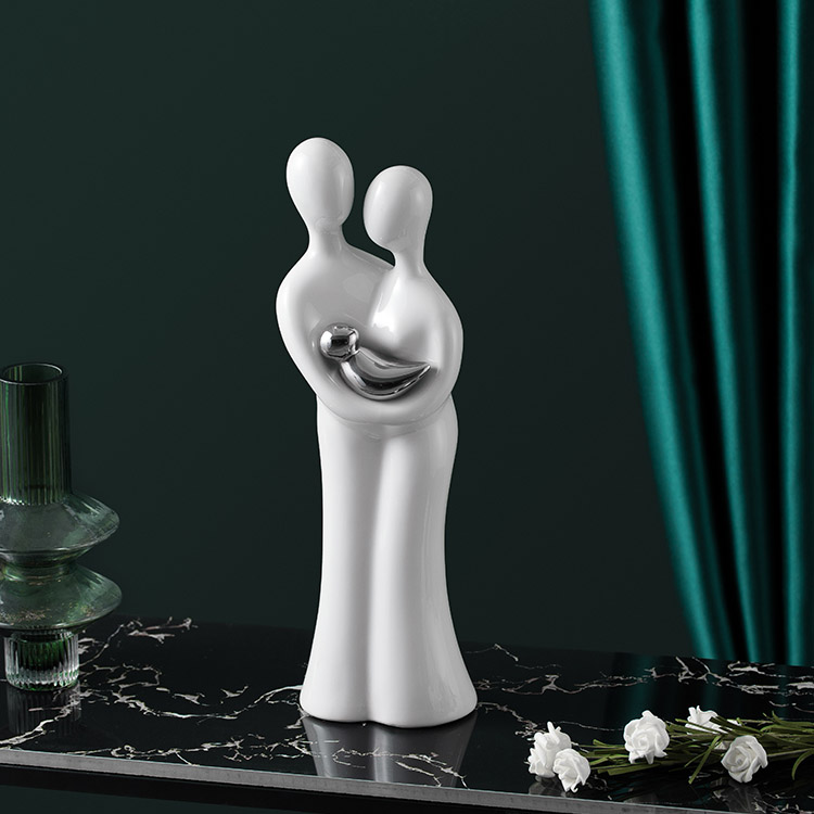 New design white parent-child series art nordic accessories modern decoration pieces home decor
