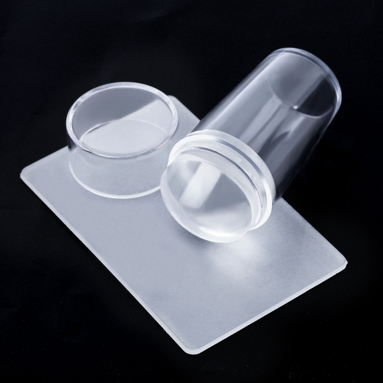 Wholesaler Nail Art Tools Transparent 3D Silicone French Nail Stamper