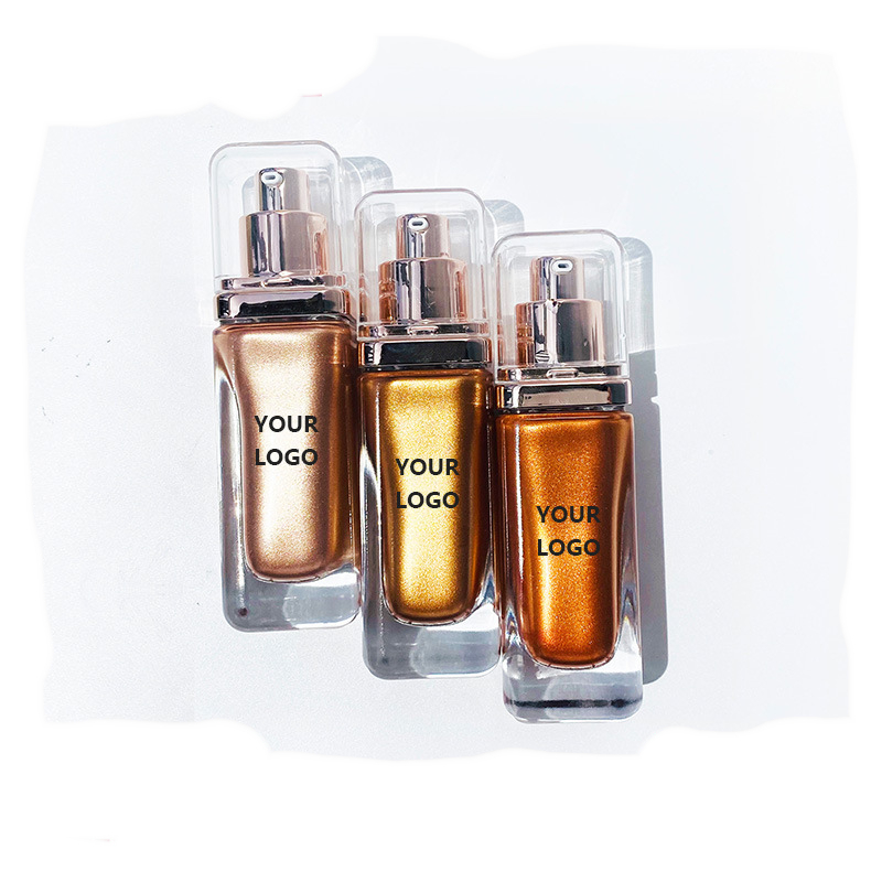 No Logo Body Face Cosmetics High Quality Liquid Highlighter Body Shimmer Highlighter