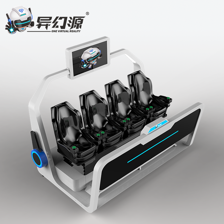 9D vr game machine 4 Seats 360 vr shooting dynamic chair simulator VR Chair virtual reality roller coaster equipment