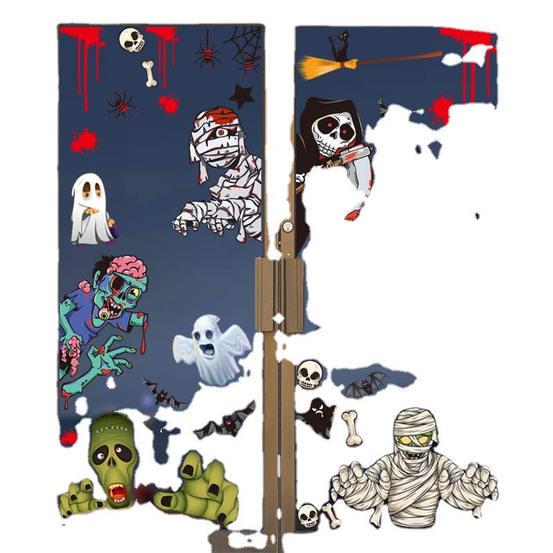 Window Cling Stickers for Glass Halloween Decals Decorations for Home Party Event Party Supplies Halloween Decoration