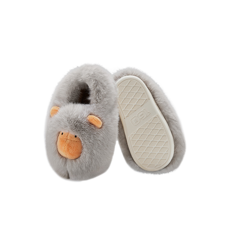 Winter new children's cotton mopping indoor non-slip thick warm baby cotton shoes