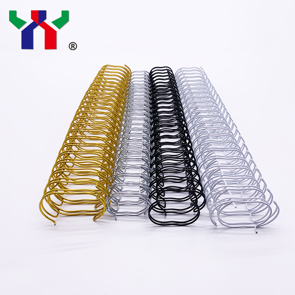 Notebook Binding and Calendar Double Wire for 1 roll/carton,Tooth pitch 2:1,Size:1 1/8''