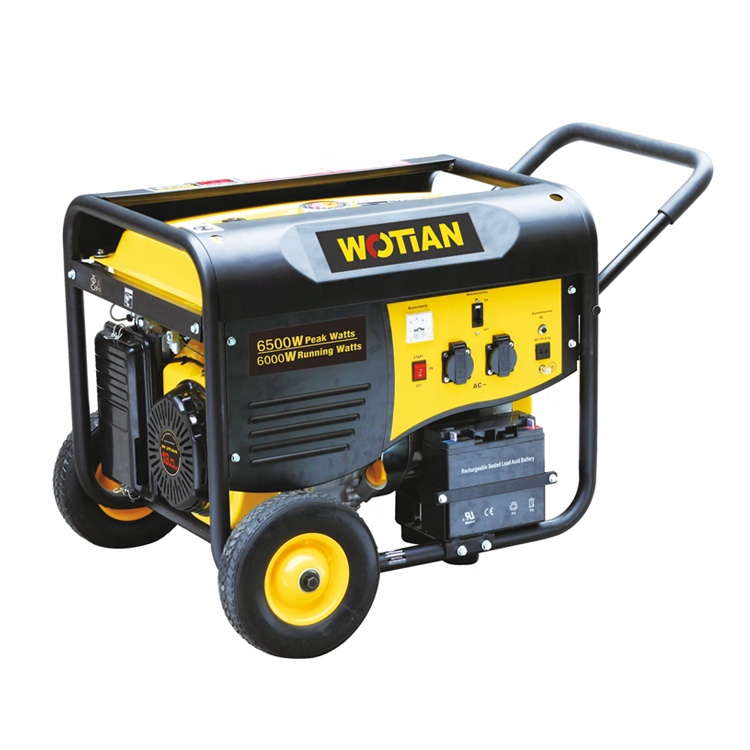 Mil germany new model home mini power 230V 6.0kw-6.5kw large capacity fuel tank gasoline generator