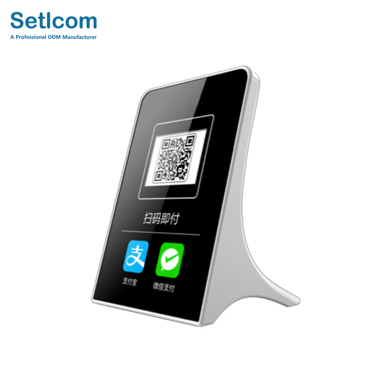 Setlcom SL37 перезаряжаемый автономный динамический генератор QR-кода дисплей с подставкой для Wechat Alipay