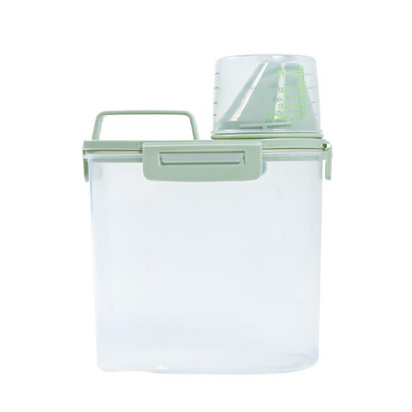 Storage Bucket PP Plastic Airtight Pet Dog Food Container With Measuring Cup pet Food Storage
