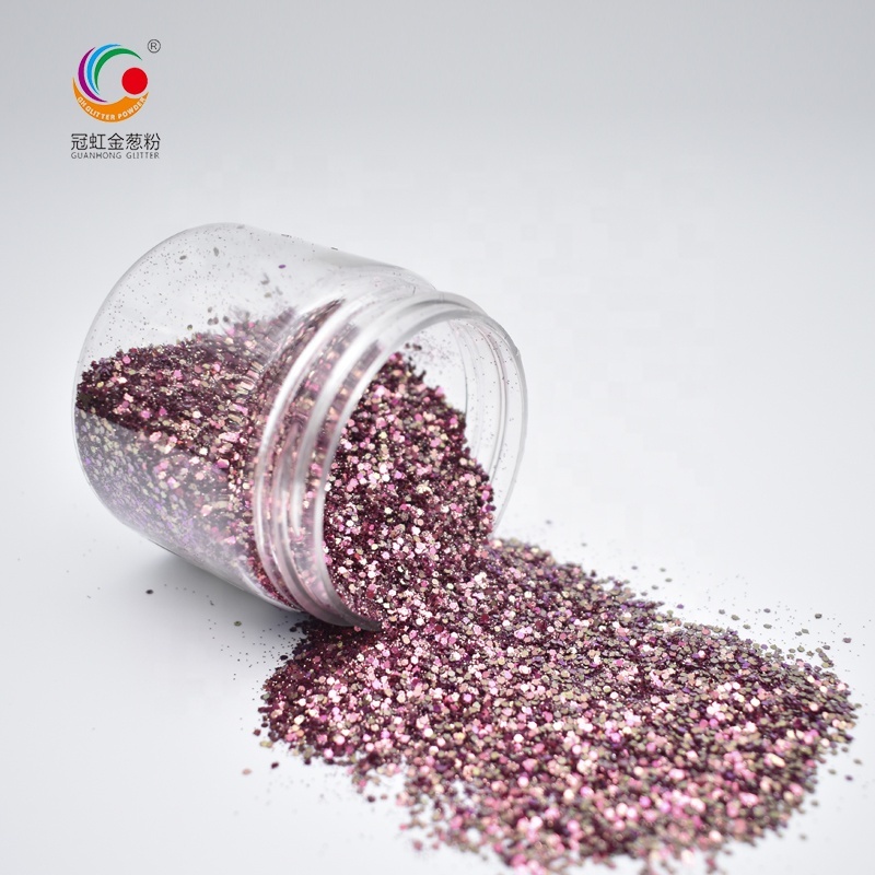 GH7124GD Fashionable Wholesale Bulk Glitter Powder For Cosmetic Christmas Nail Sequin Body Decoration,Glitter Mixed Material