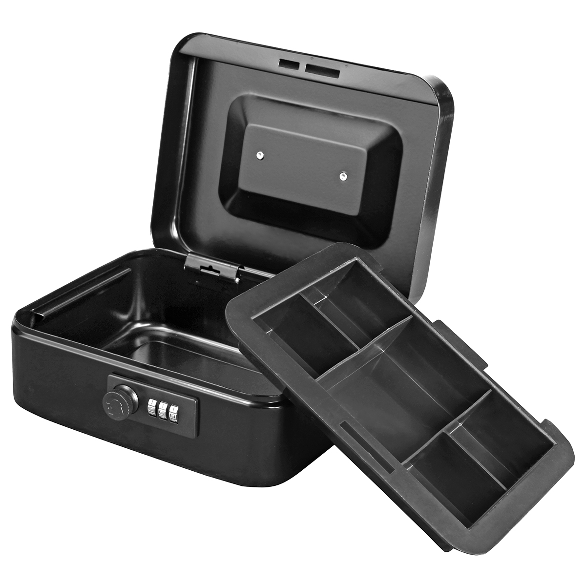 BLA Cash Box with Combination Lock, Black