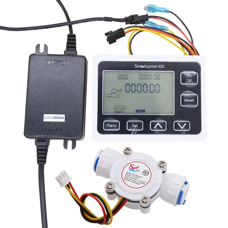 Digital Flow Meter And YF-S402B Electronic Flowmeter And Alarmer Flow Rate Display Frequency Counter Water Meter