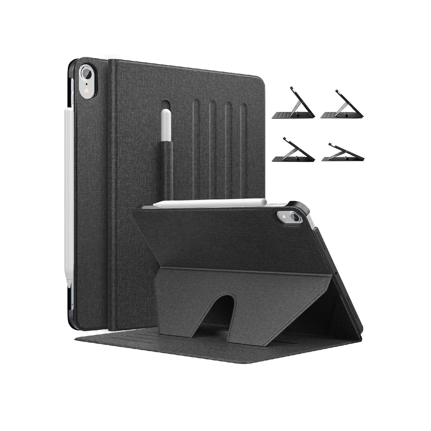 MoKo Smart Shockproof Protective Multi-Angle Magnetic Cover with Pencil Holder for iPad 10.9 2020/iPad Air 4