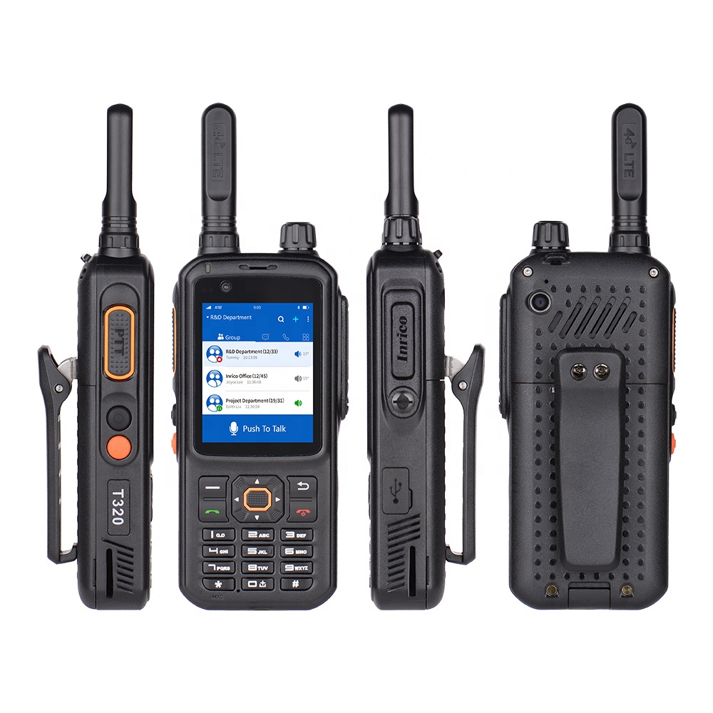 Inrico T320 SIM-карта PTT радио Android Walkie Talkie 50km Real-PTT смартфон 4G LTE ZELLO радио