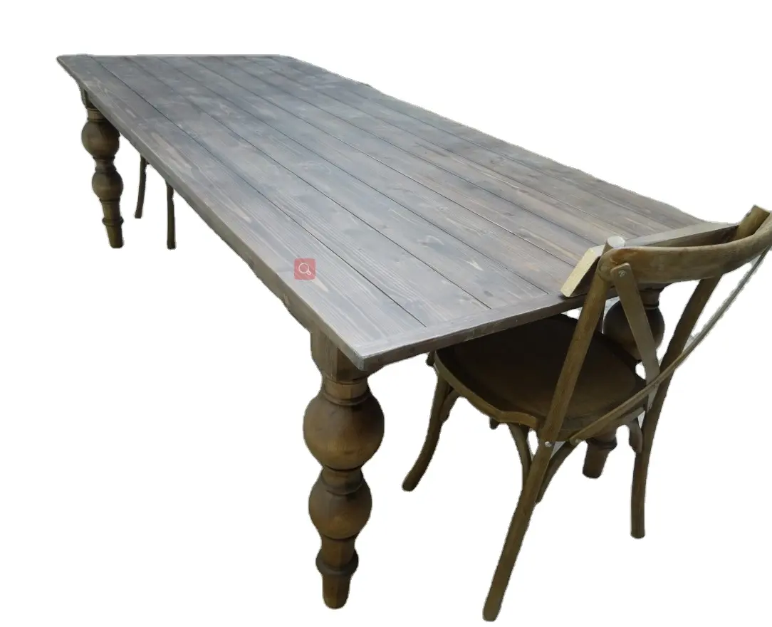Pine Wood Farm Folding Table Rustic Wedding Dining Table