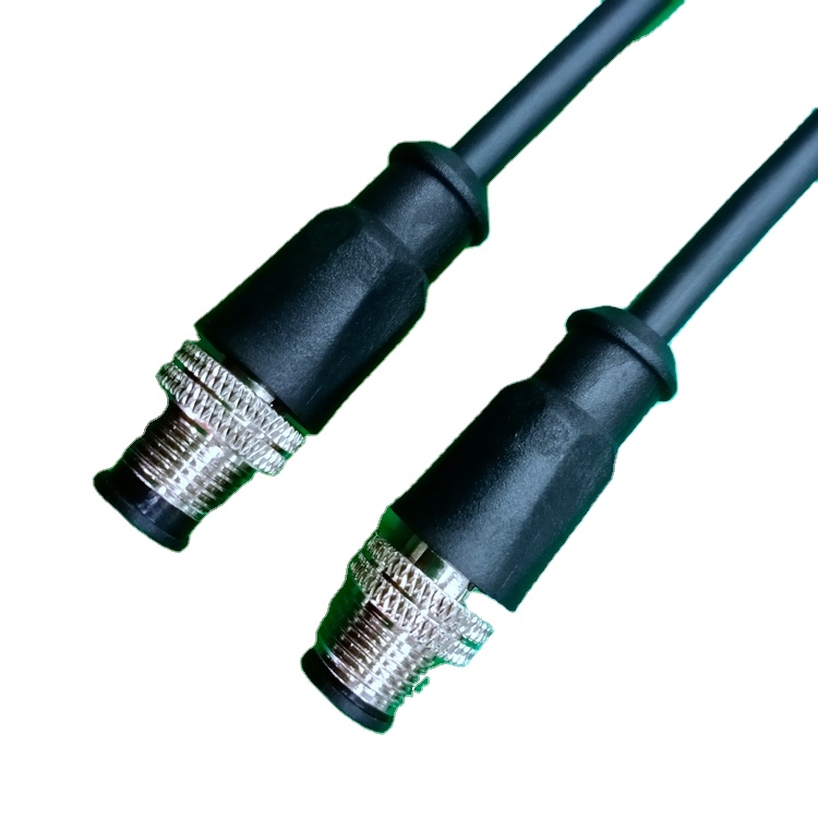 Connection technology Male to Female IP67 M12 8PIN Waterproof Connector DIN MIDI Cable audio extension Industrial cable