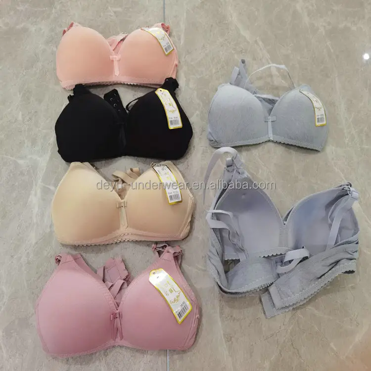 0.5 Dollar Model HS005 Series Size 34-40A Cup Young Girl Solid Colors Good Quality full coverage bra No Wire