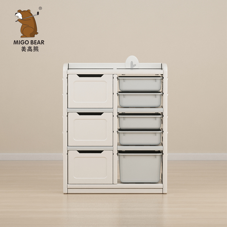 Modern Style Large Shelf Toy Organizer Children Storage Cabinet Storage Animal Shape Kids Toys Storage Toy Cabinet Shelves