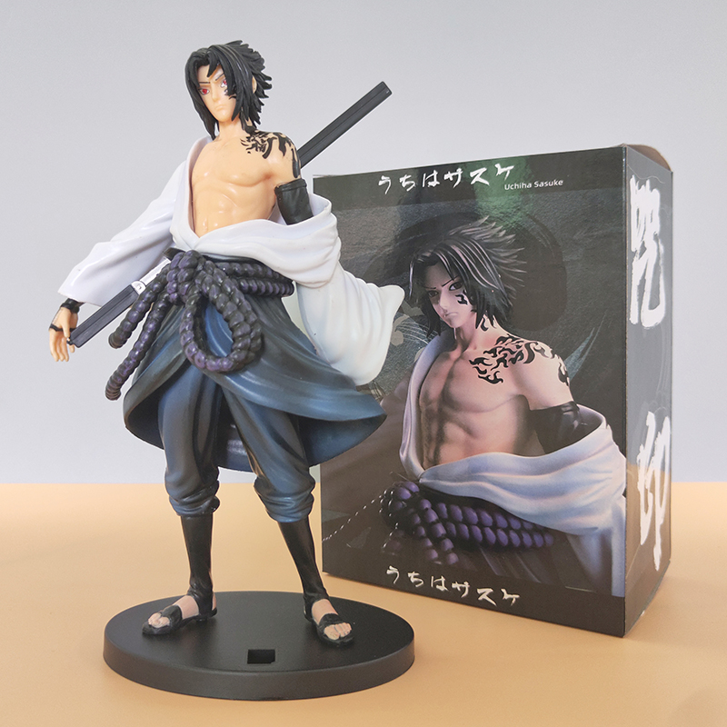 23 см Лидер продаж, статуэтка, модель игрушек GK Uchiha Sasuke Narutos, экшн-фигурка, коллекционная аниме-фигурка