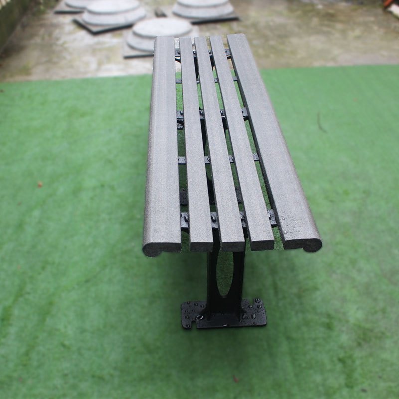 Cheap outdoor patio garden recycled composite plastic wood park bench backless garden wood bench