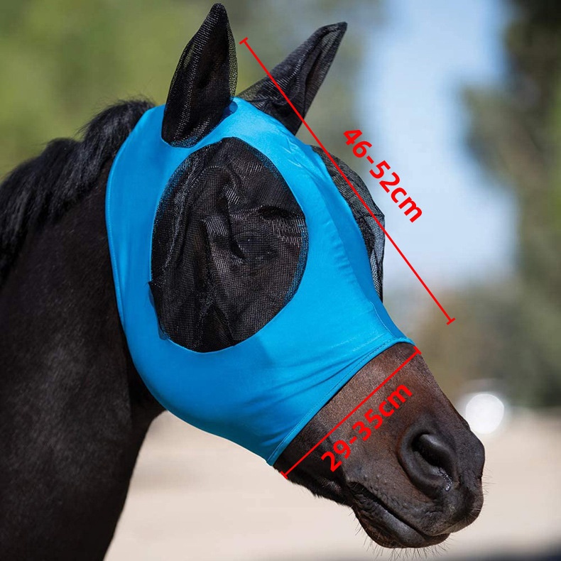 2021 hot selling Breathable horse fly mask High quality Protection Fly horse mask