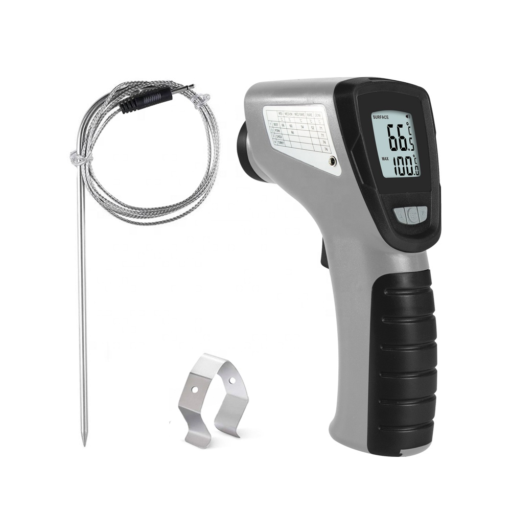 2021 Newly Evertop 2 in 1 Electronic Smart Probe Thermometer Kitchen Oven Household Lcd Bbq Food Digital Meat Thermometer ET941