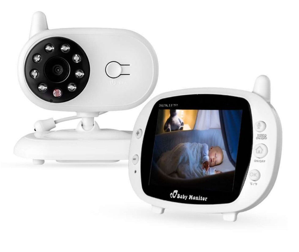 Высокое качество babysenseбыл видео радионяня интеллектуальный датчик температуры для