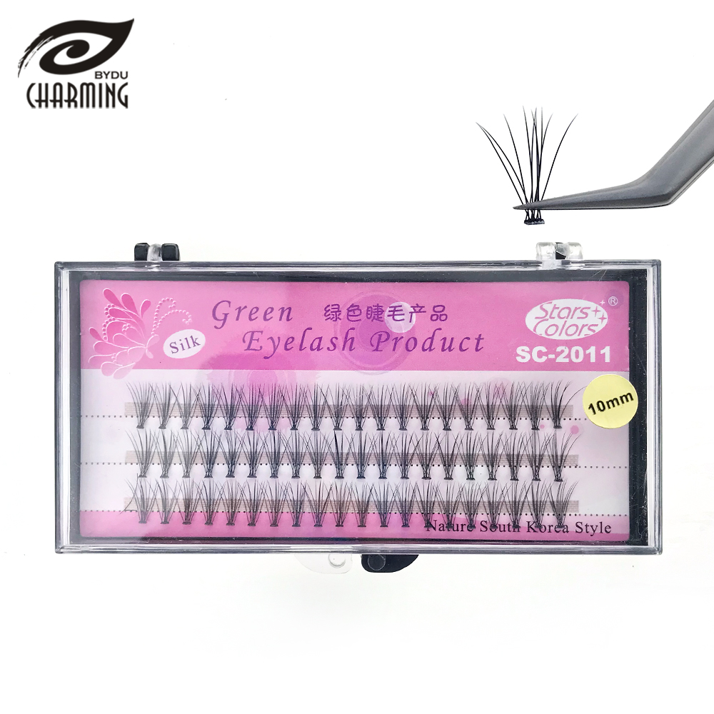Пользовательские 0,10 мм 0,12 мм толщина 10D premade eye lash расширение private label