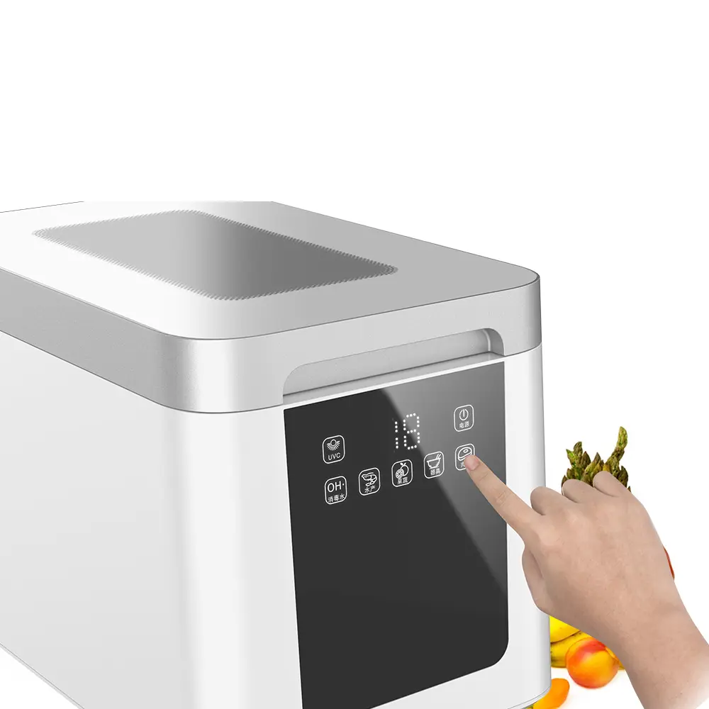 Customs Logo High Efficiency Disinfection Machine 9L Water tank UVC Sterilizer Vegetable Fruit Sterilizer Cleaner Washer