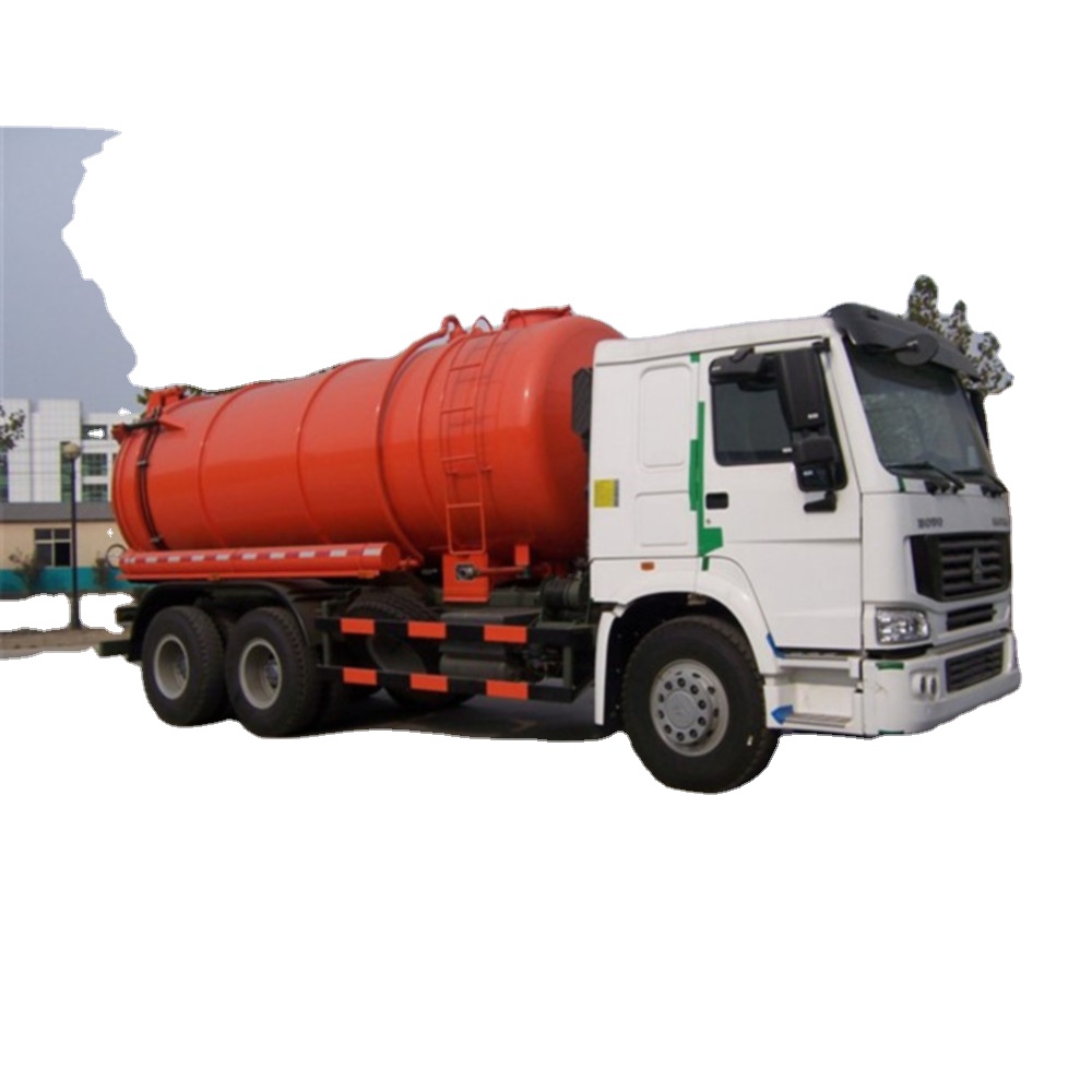 Chinese Sinotruk HOWO 6*4 290HP 6 Wheel 10cbm Vacuum Cleaning Tank High Pression Sewer Flushing Vehicle Sewage Suction Truck